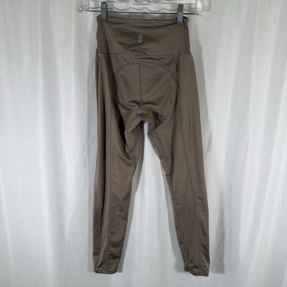 Free People Movement Leggings Women's XS Tan Brown Breathe Deeper Leggings - Picture 8 of 12